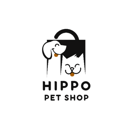 logo hippo pet tách nền